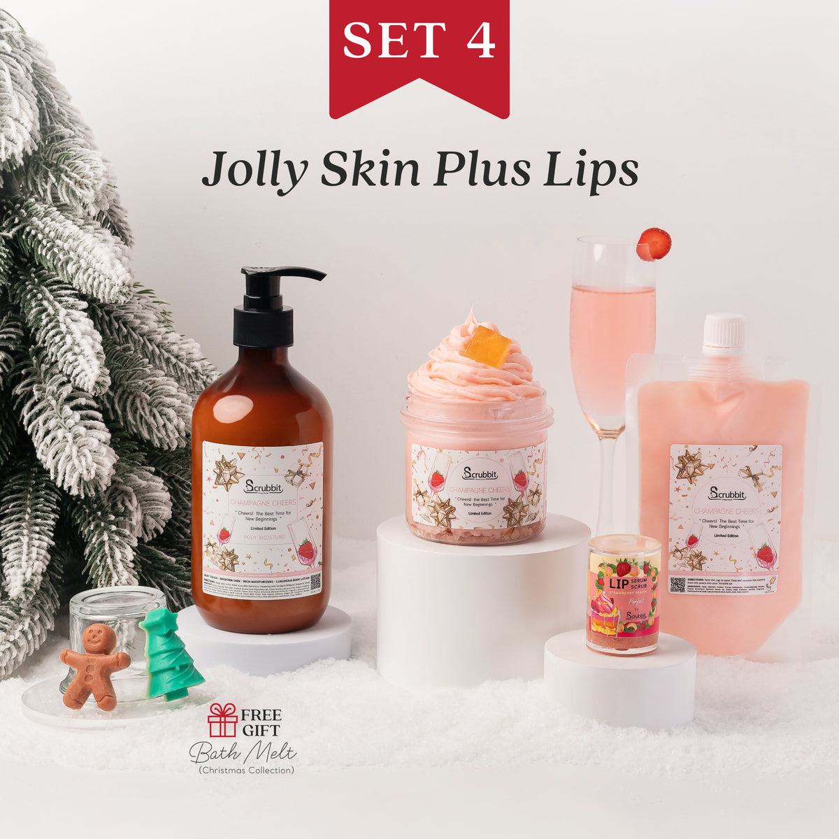 Presentset 4 Jolly Skin Plus Lips