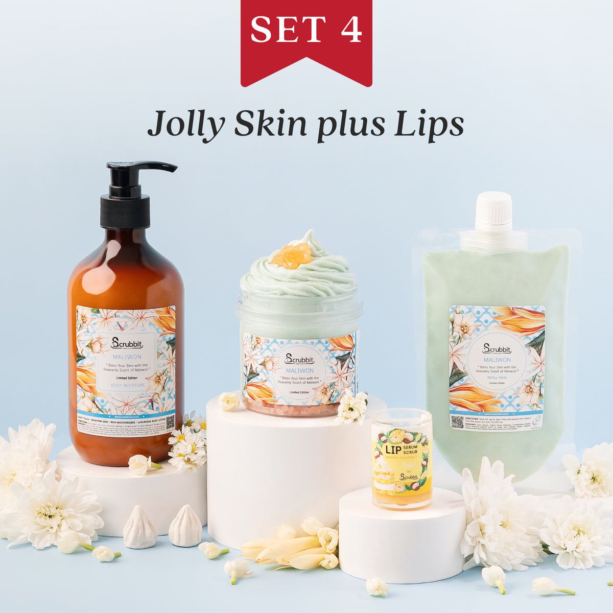 Presentset 4 Jolly Skin Plus Lips